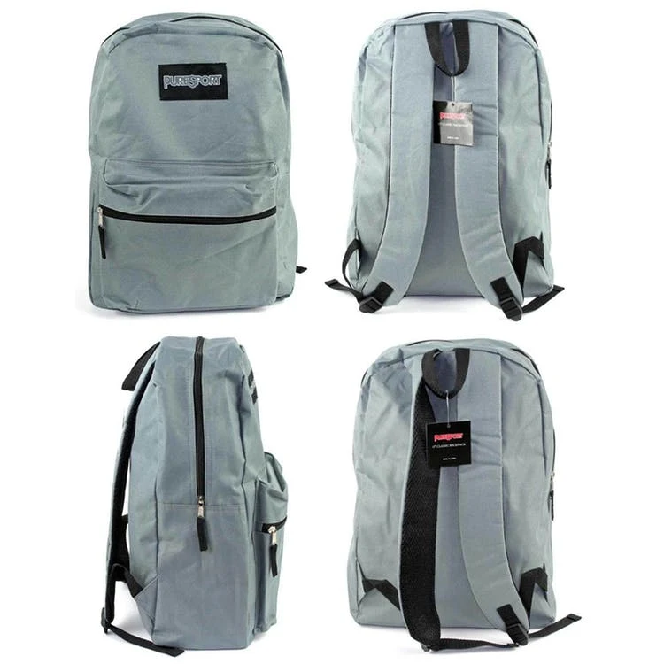 Classic Backpacks - Gray 17" 1
