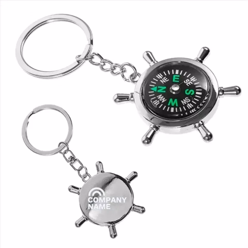 Mini Compass Keychain
