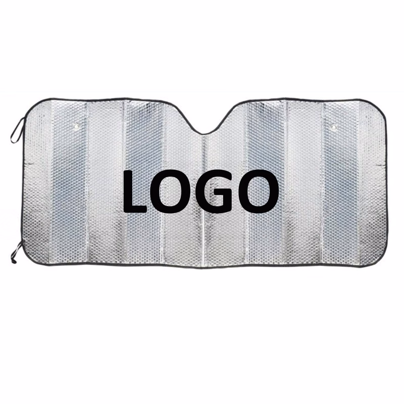 Silver Reflective Accordion Car Sunshade