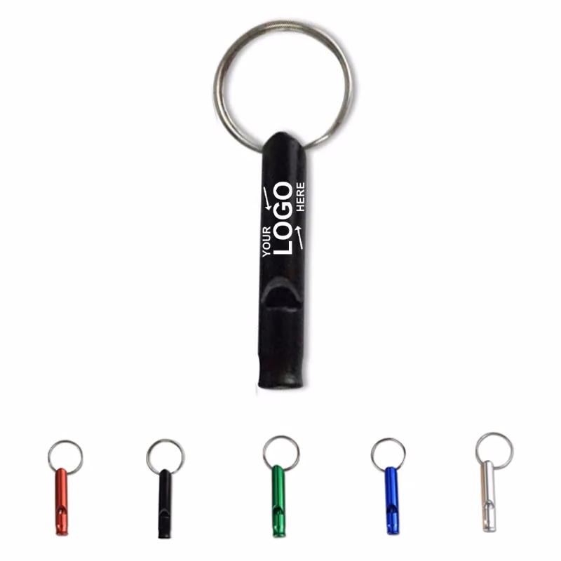 Aluminum Alloy Emergency Whistles Keychains