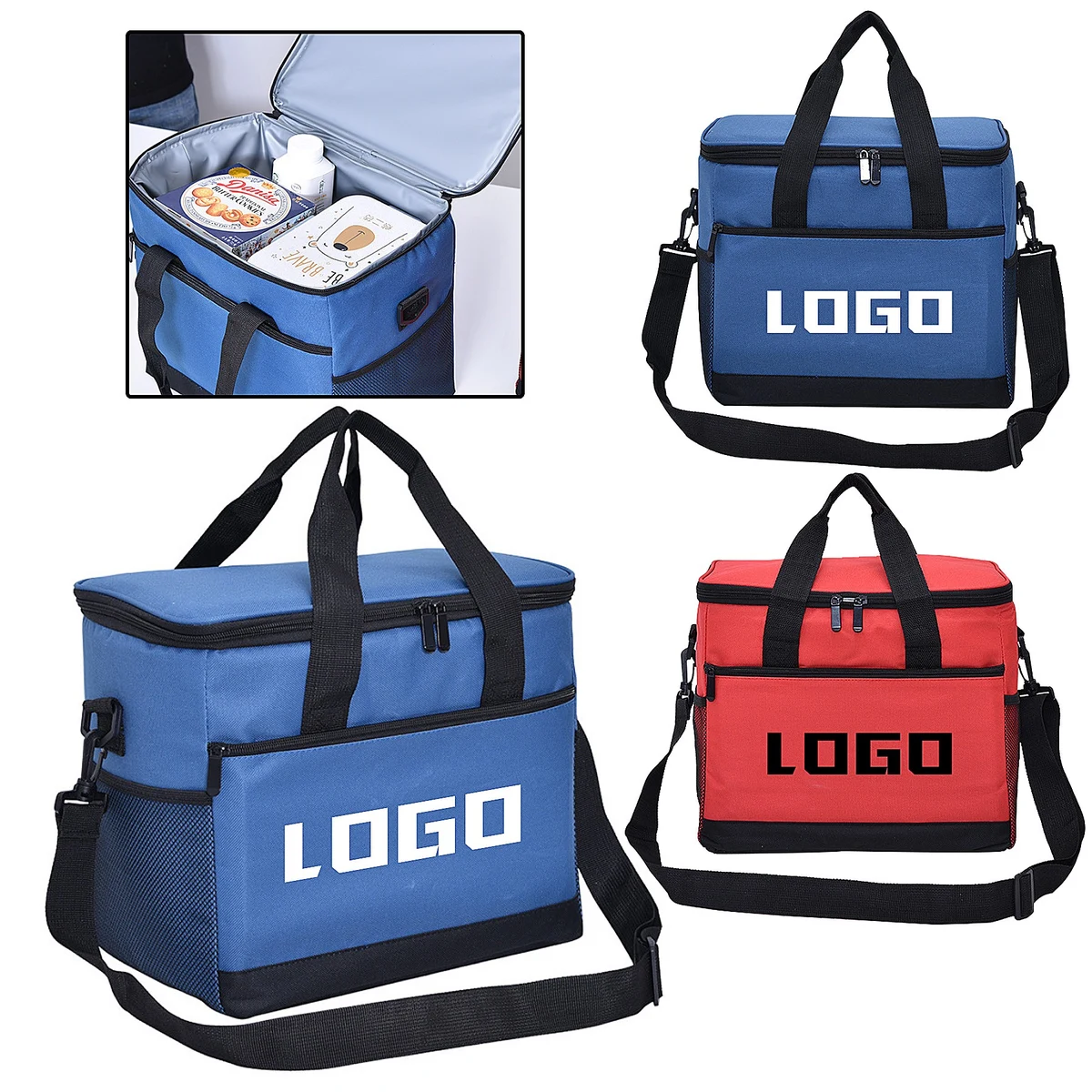 17L Collapsible and Insulated Lunch Bag Cooler Portable Tote 1