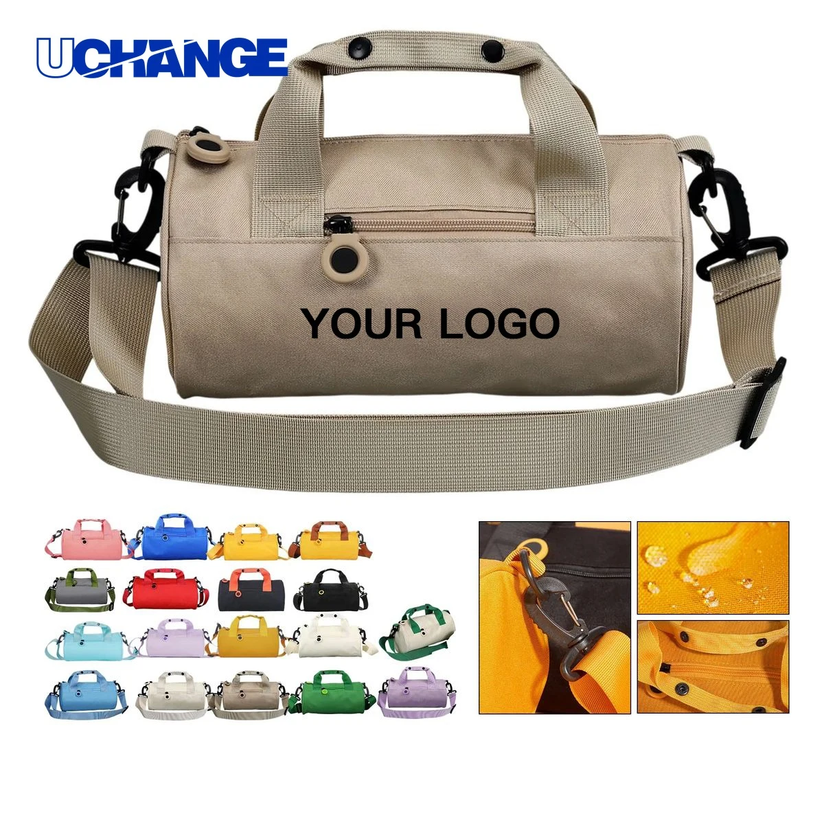Nylon Gym Bag Duffel Lightweight with Multiple Pockets 1