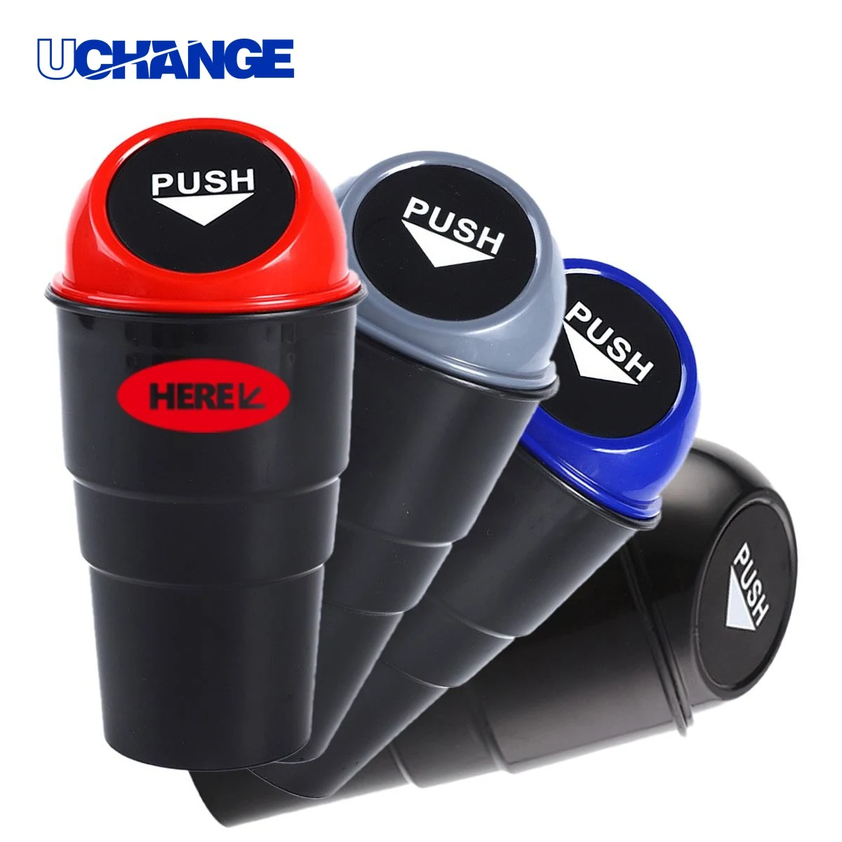 Leakproof Car Trash Can Cup Holder 1