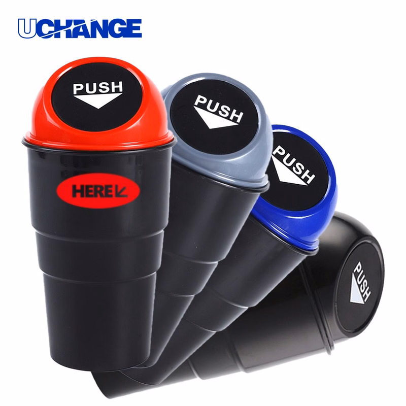 Leakproof Car Trash Can Cup Holder
