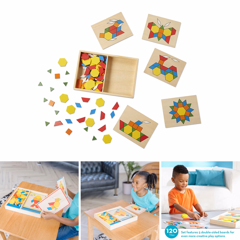 Pattern Blocks And Boards - Classic Toy