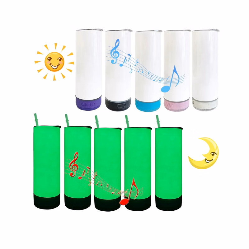 20 Oz. Luminous Vacuum Straight Mug with Wireless Speaker