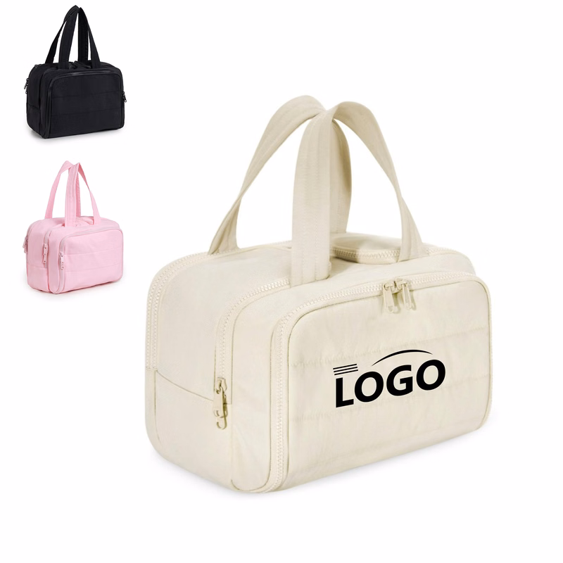 Wide-Opening Large Toiletry Bag for Easy Access