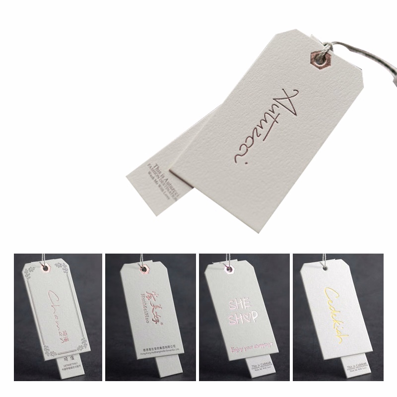 White Cardstock Paper Hang Tags