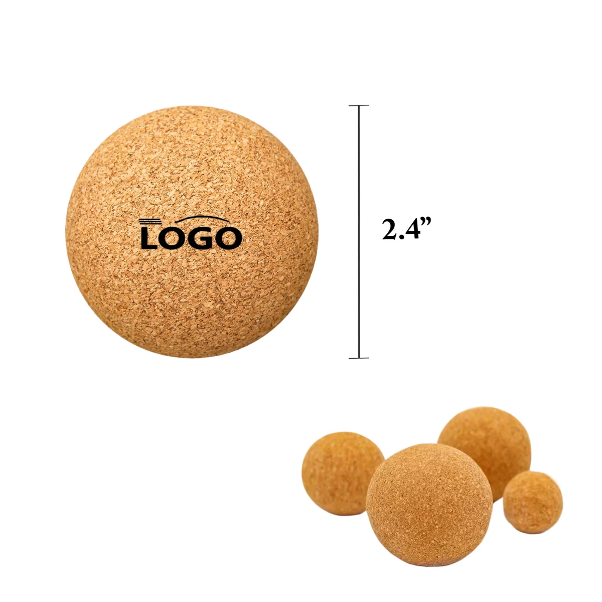 Cork Yoga Ball For Muscle Relaxation Exercise 1