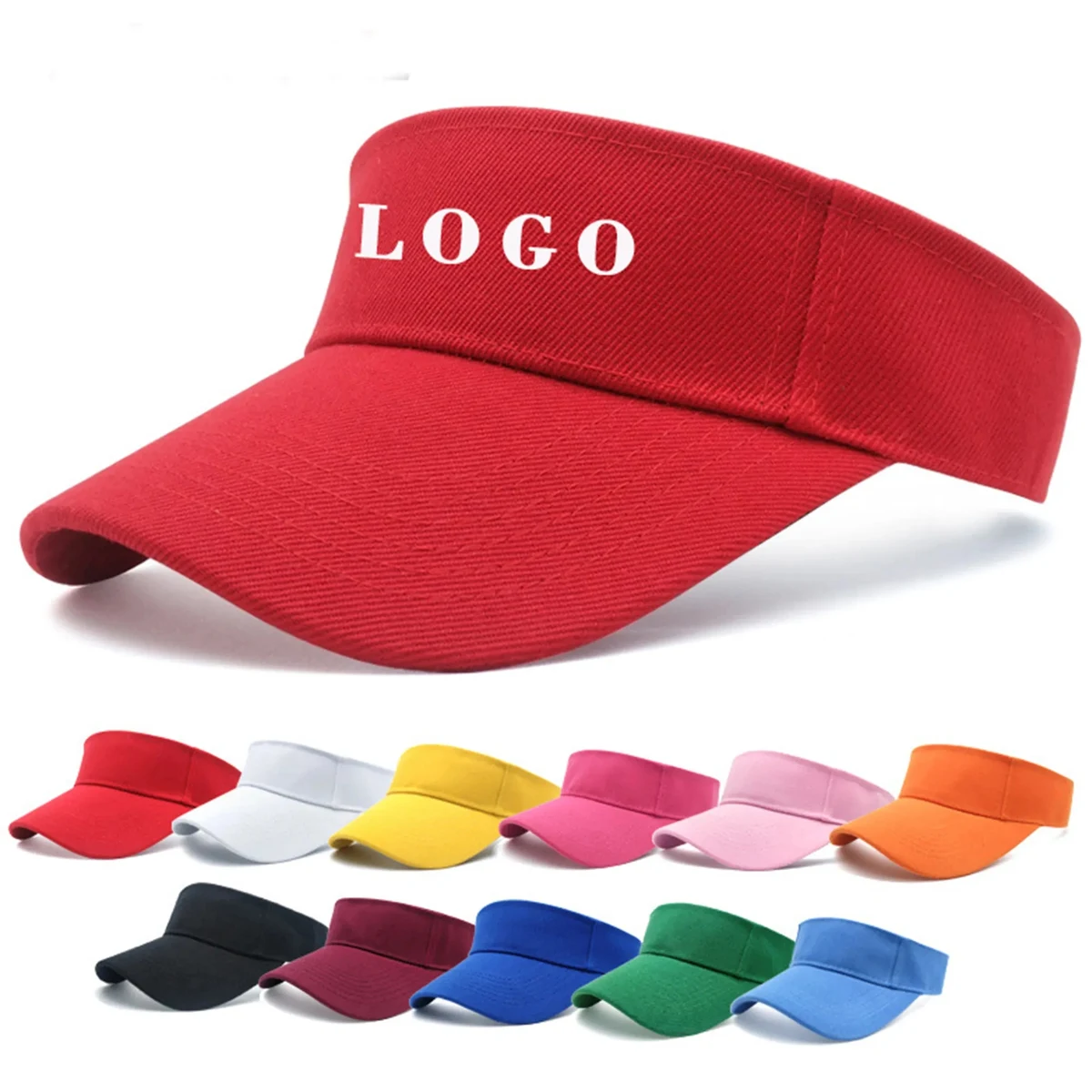Sports Sun Visor Hats Cotton Twill Ball Adjustable Caps 1