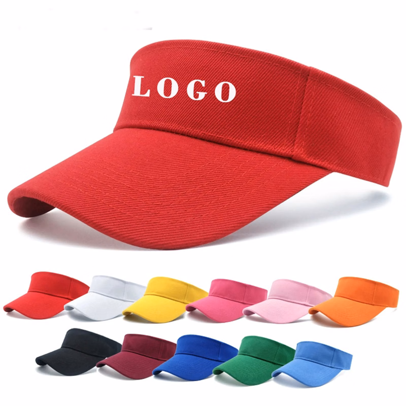 Sports Sun Visor Hats Cotton Twill Ball Adjustable Caps