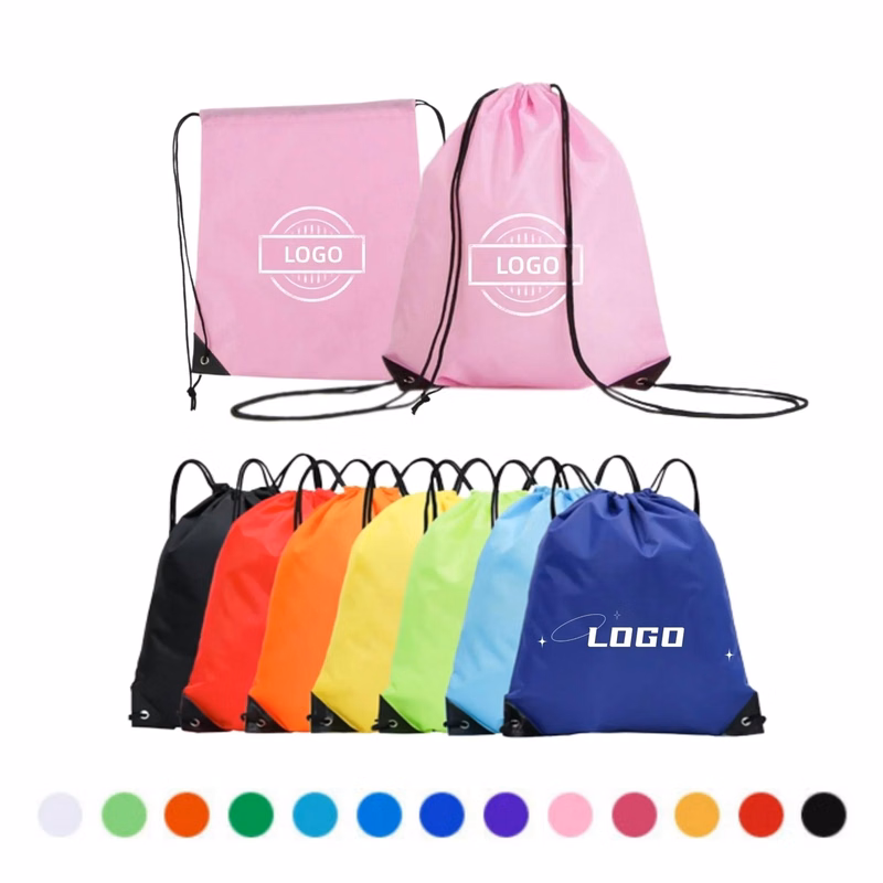 210D Polyester Drawstring Backpack Classic Waterproof