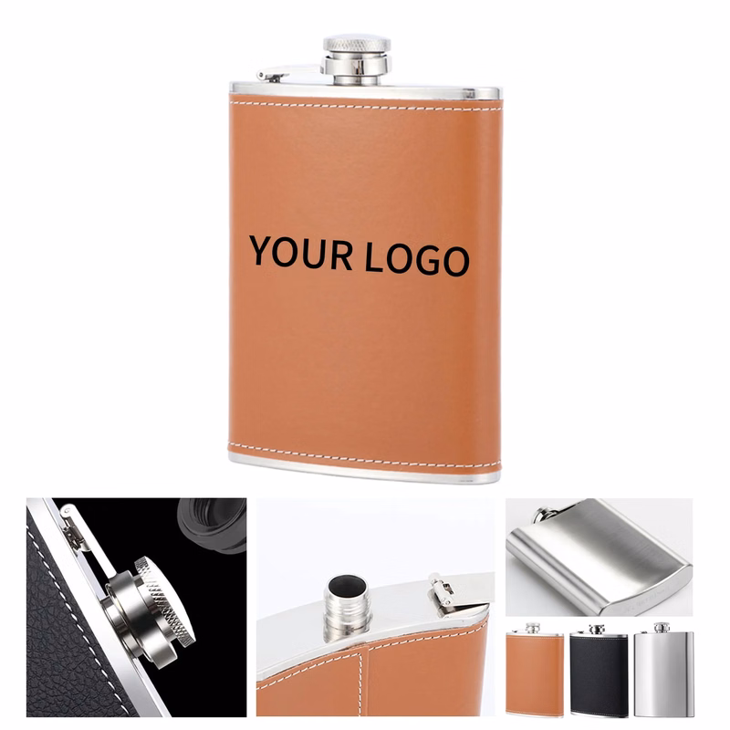 Leather Wrapped Flask