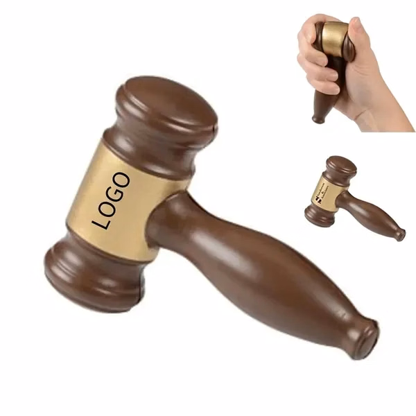 PU Foam Judge Gavel Stress Reliever Squeeze Toy