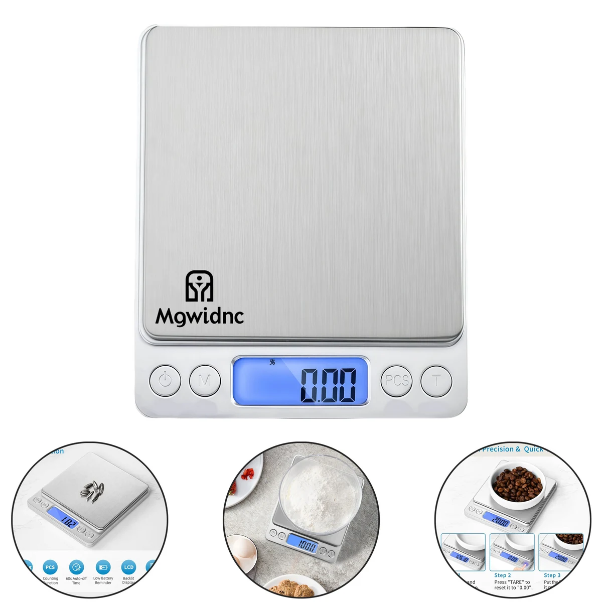 500g High Precision Jewelry Scale Mini Pocket Electronic Scale Portable Kitchen Food Scale 0.01g 1