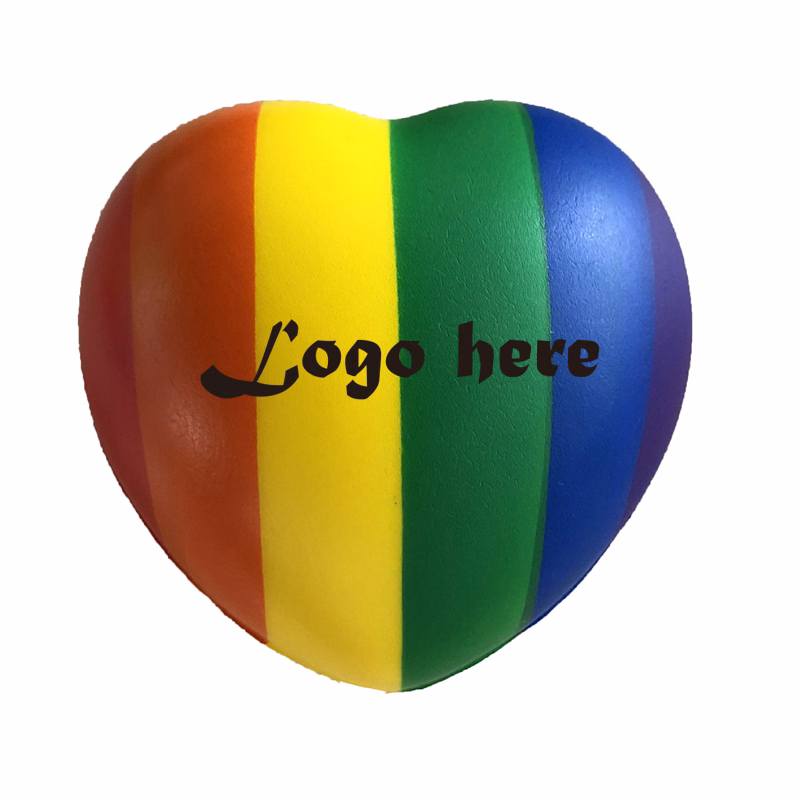 Rainbow Heart Stress Reliever