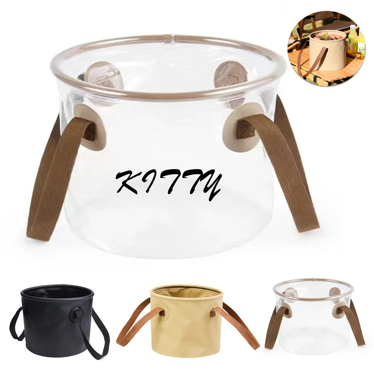 Outdoor Folding Bucket For Camping And Picnics 1