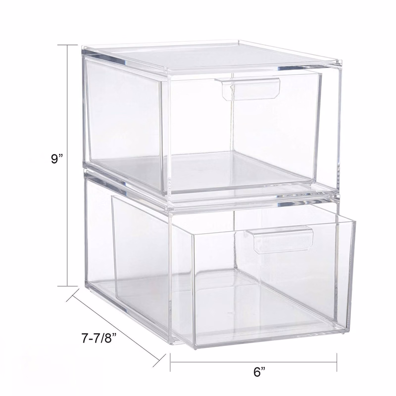 Stackable Makeup Organizer Storage Drawers