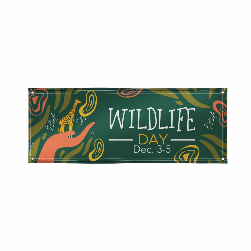 3' x 8' PVC-Free Banner Single-Sided