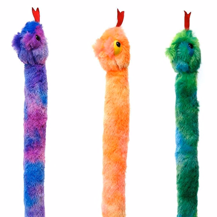 Plush Tie Dye Snakes 3 Assorted - 28"