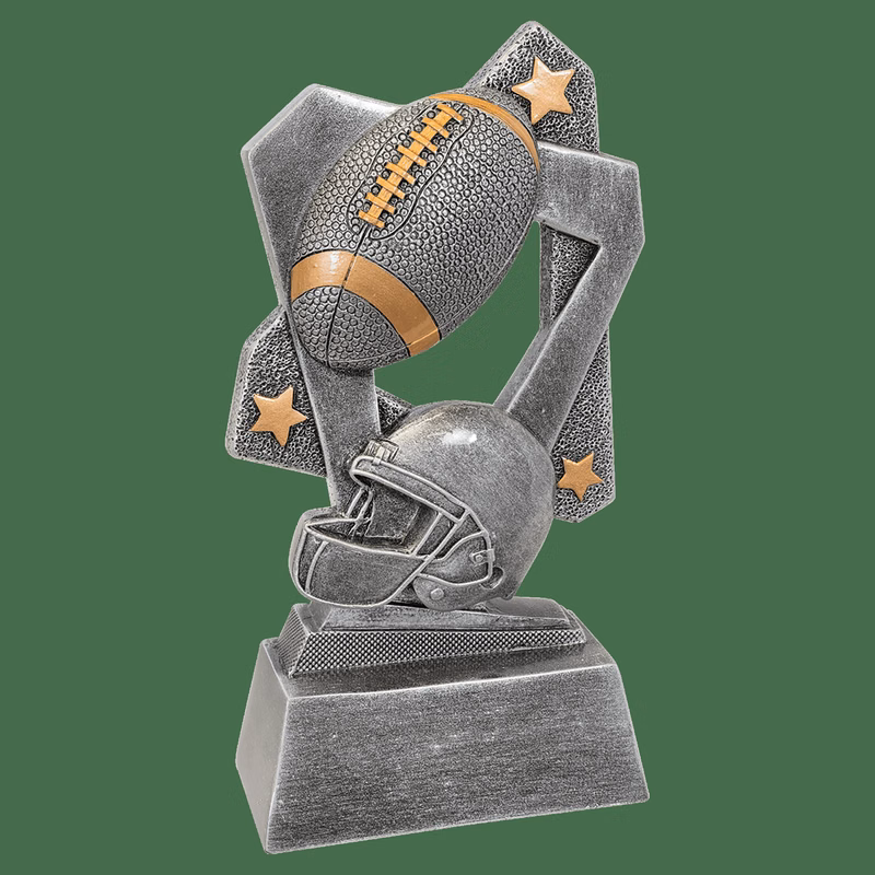 6-1/2" Tall Football Triumph Resin