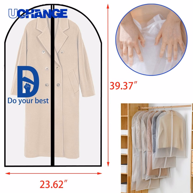 Plastic Garment Hanging Clothes Bag for Closet Storage