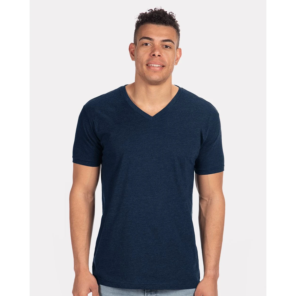 Unisex CVC V-Neck Tee - 6240 1