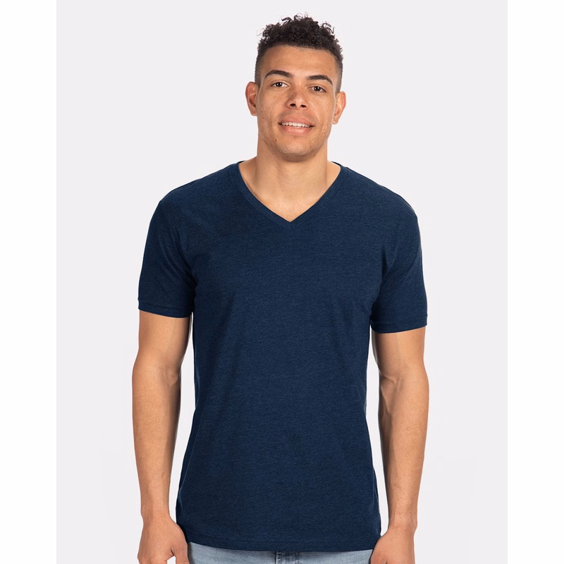 Unisex CVC V-Neck Tee - 6240