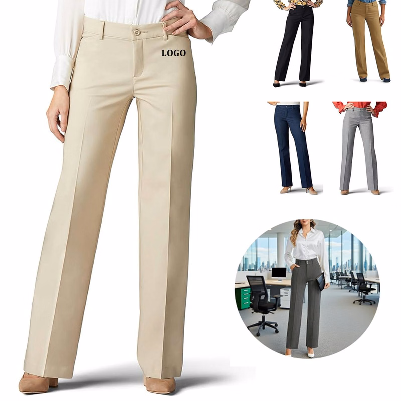 Women's Work Slacks Trousers