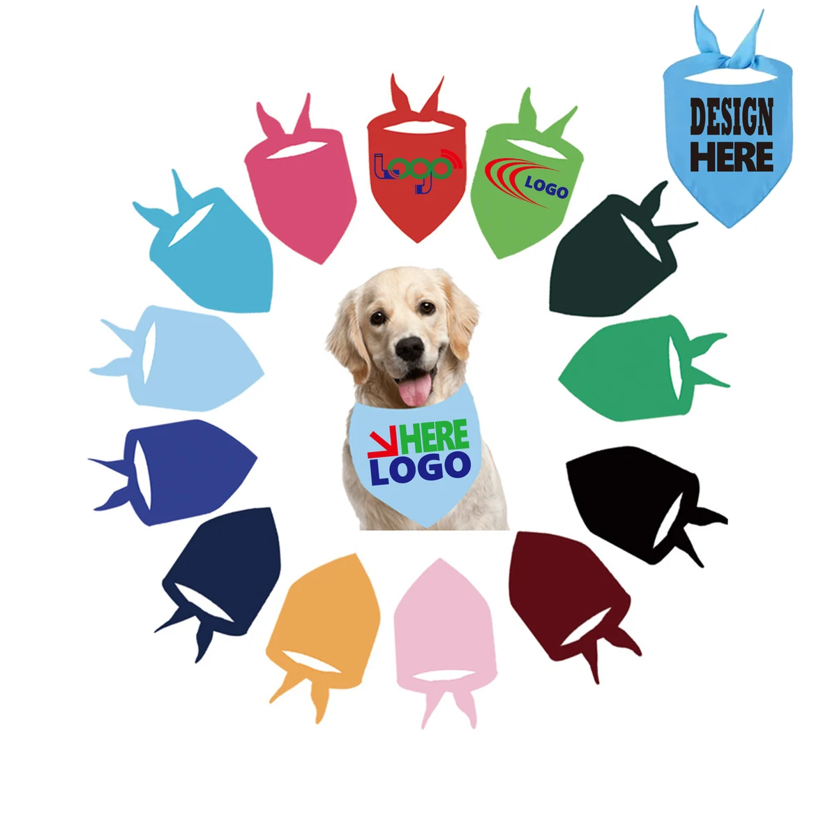 Adjustable Triangle Dog Scarf 1