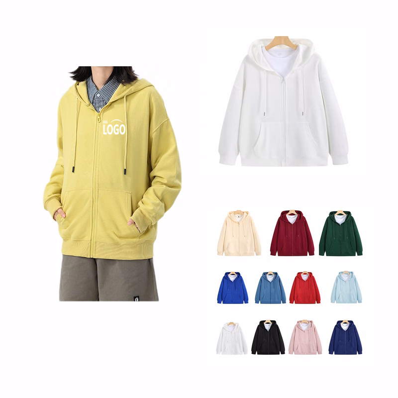 Custom Zip Up Hoodies MOQ 10pcs