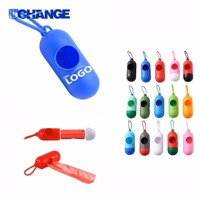 Portable Capsule Pet Garbage Bag with Hook