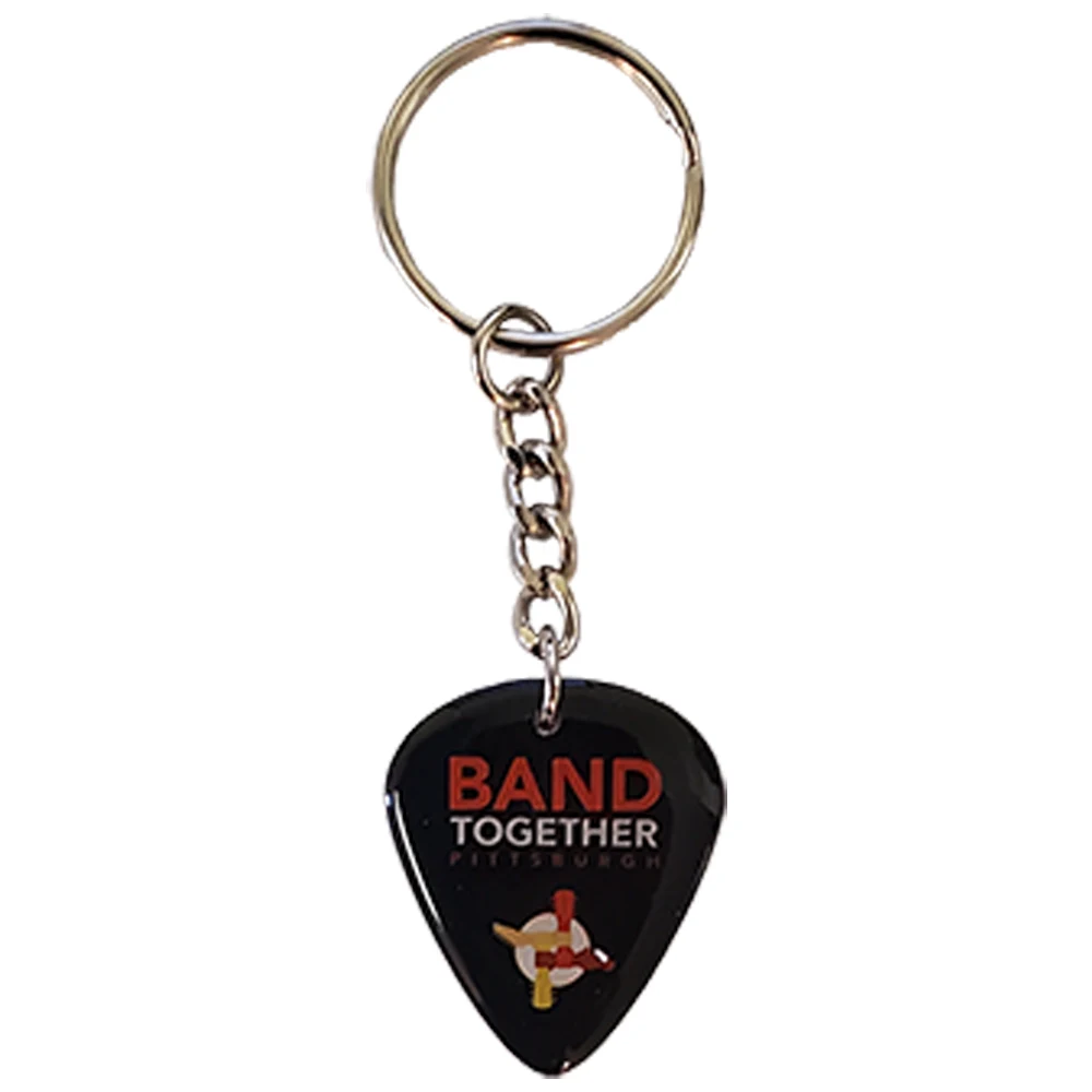 Novelty Pick with Double Sided Imprint with Key Chain Attachment 1