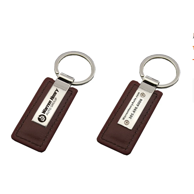 Metal Leather Key Chain 1