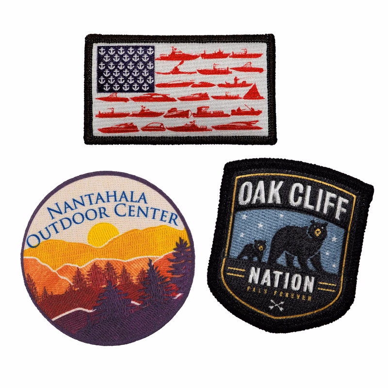 Custom Pin Pointe Embroidered Patch (4-1/2")