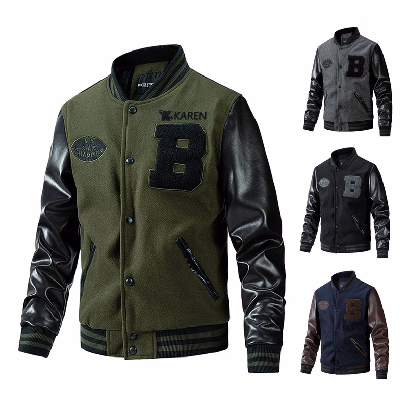 Fashion Padded Men's Baseball Jacket
