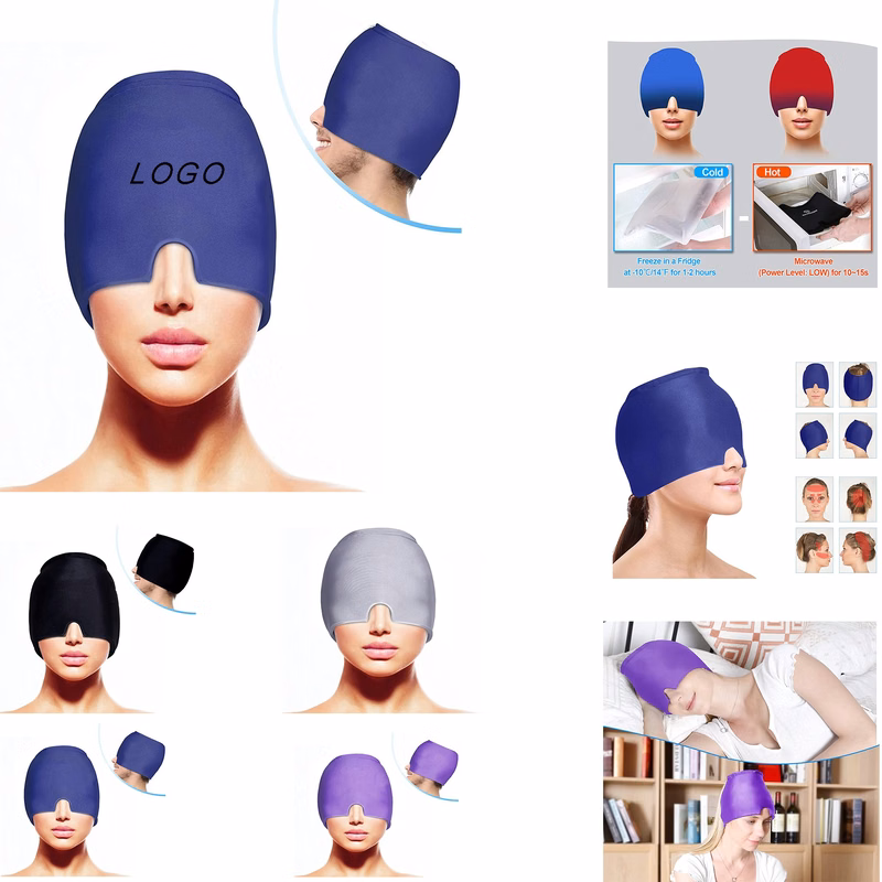 Gel Ice Headache Relief Hat