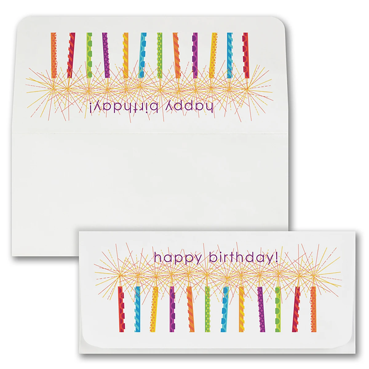 Birthday Candles Currency Envelope (Sparkling Candles) 1