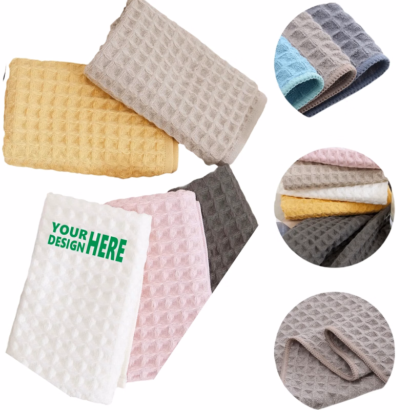Cotton Large Plush Waffle Beach Bathroom Towel MOQ20