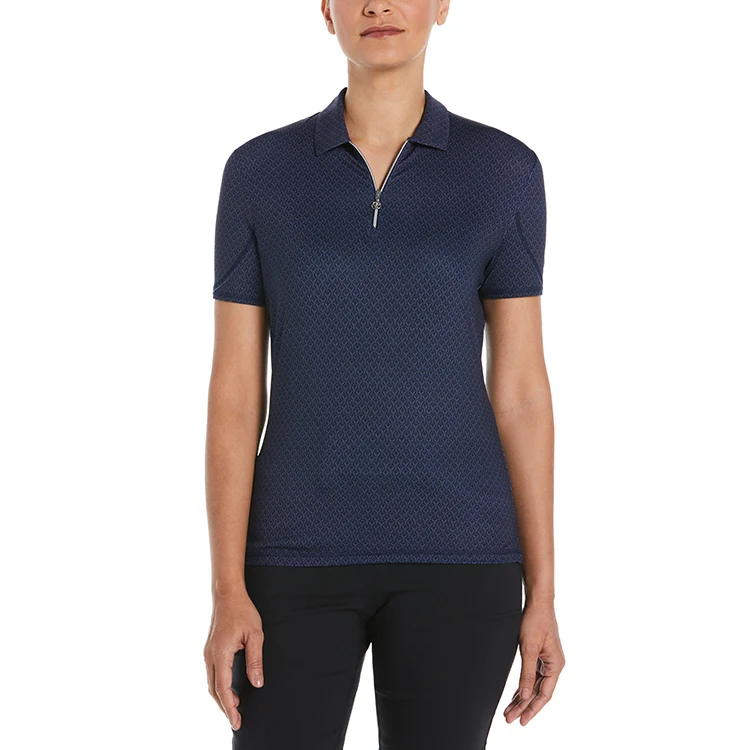 Callaway Ladies All-Over Stitched Chev Polo 1