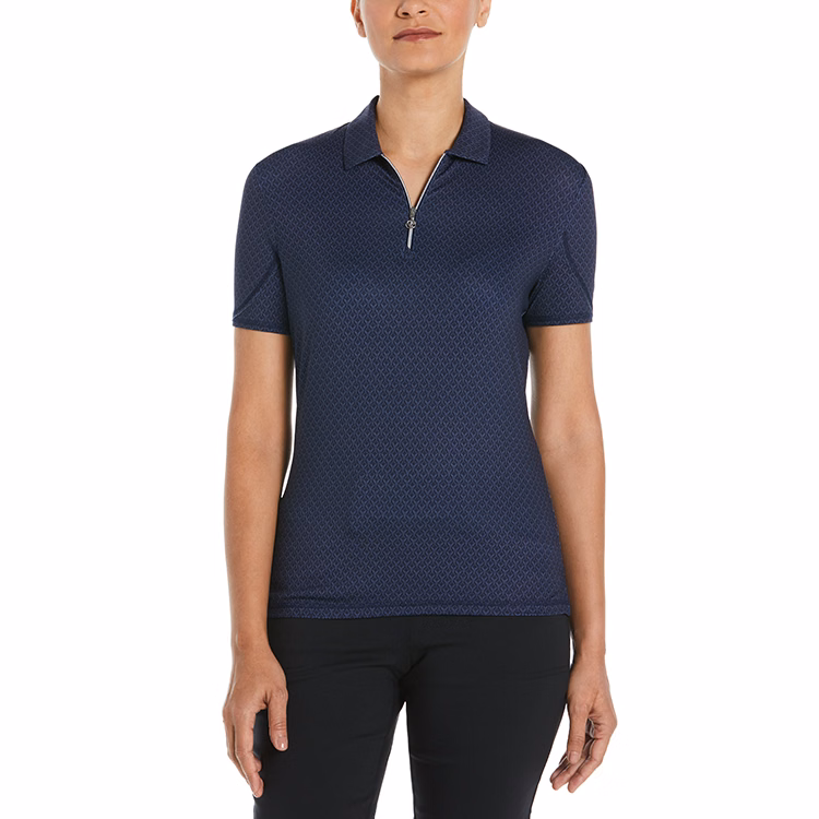 Callaway Ladies All-Over Stitched Chev Polo
