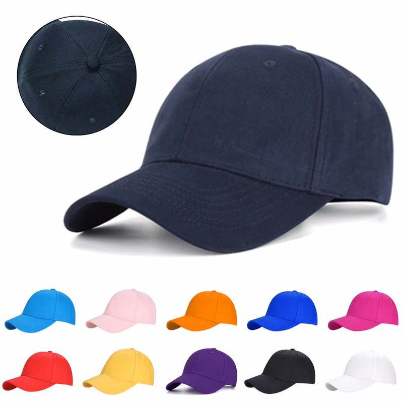 Kids Plain Cotton Adjustable Baseball Cap