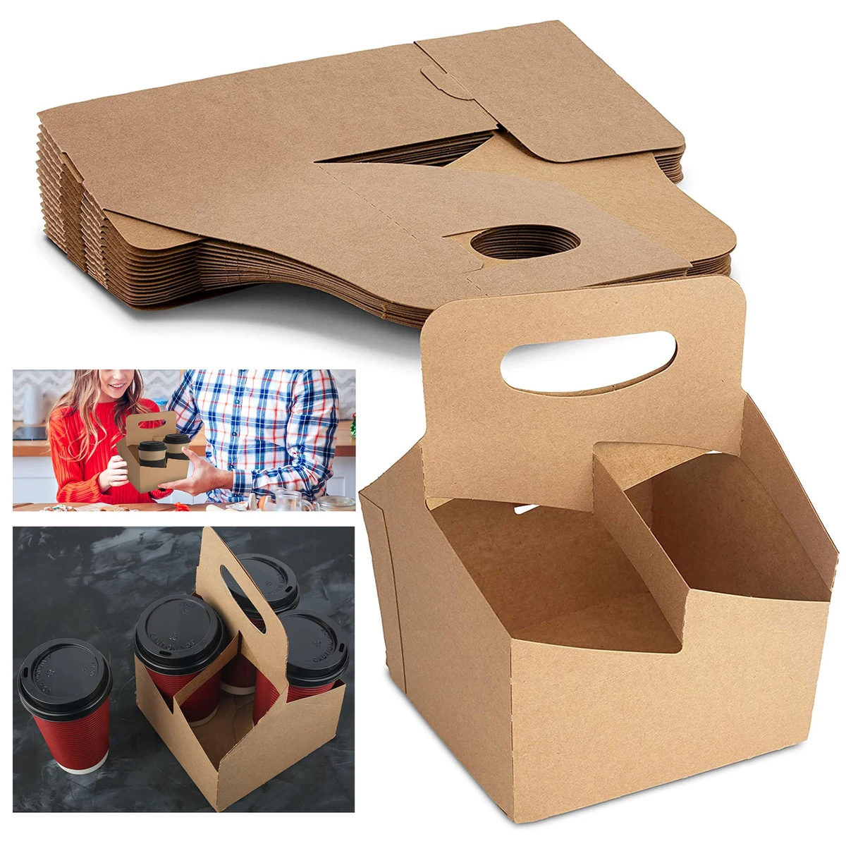 Kraft Drink Carrier With Handles 1