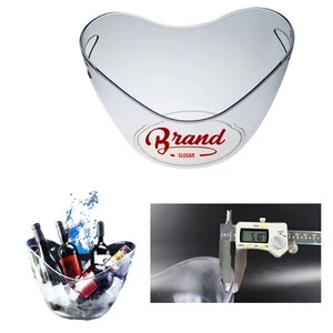 135oz Clear Plastic Ice Bucket 1