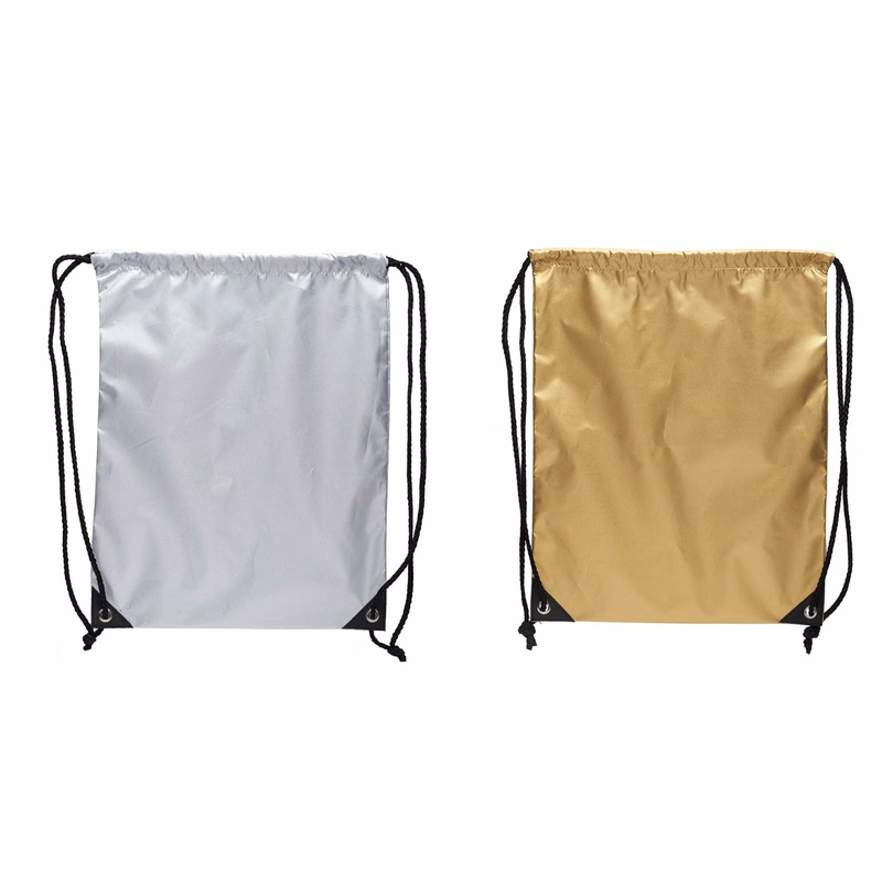 Urban Glow Metallic Drawstring Bags
