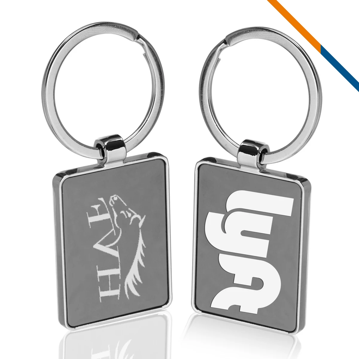 Swift Rectangular Metal Keychain 1