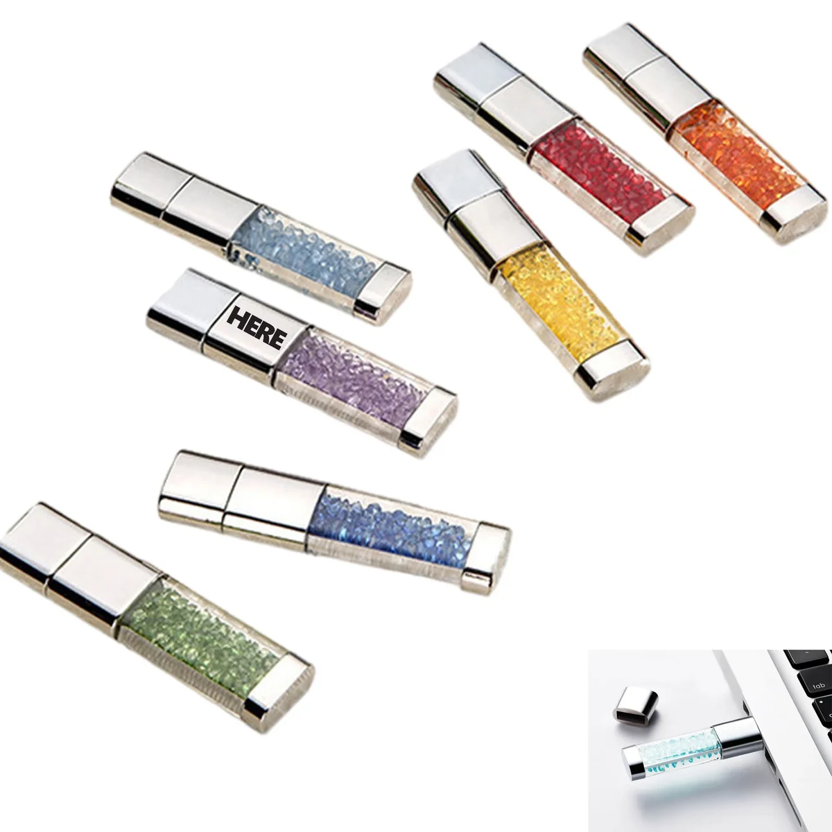 1GB Jewelry Crystal USB Flash Drive 1