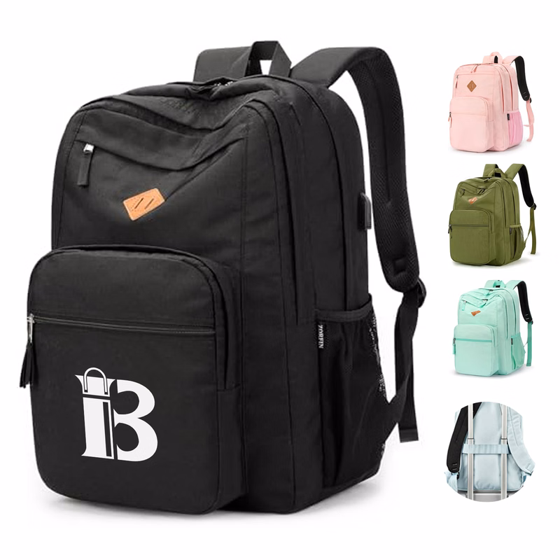 Large Capacity Multi-Pockets Polyester Laptop Backpack