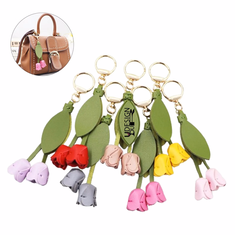Lovely Floral Keychain Handcrafted Gift