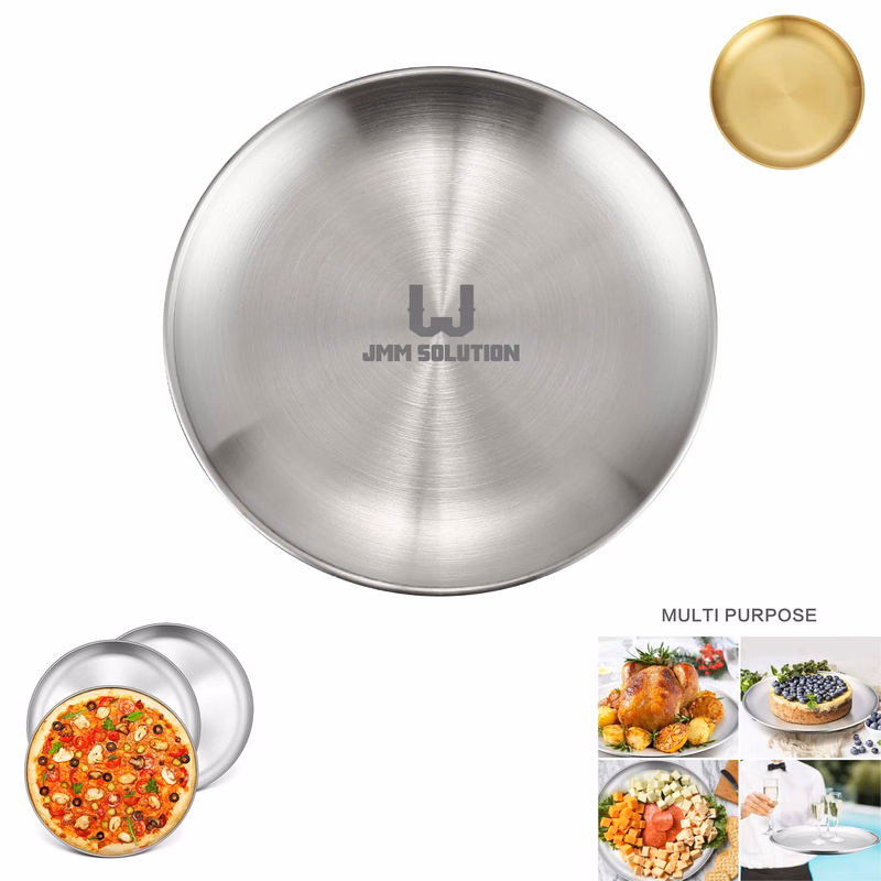 13.5 Inch Satinless Steel Pizza Pan